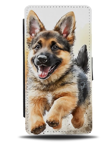 German shepherd puppy flip - german,