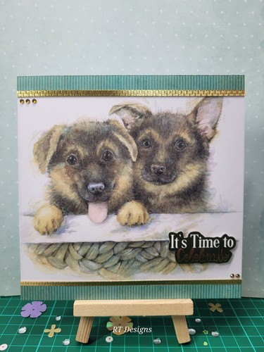 Handcrafted 6x6 greeting card - handcrafted,